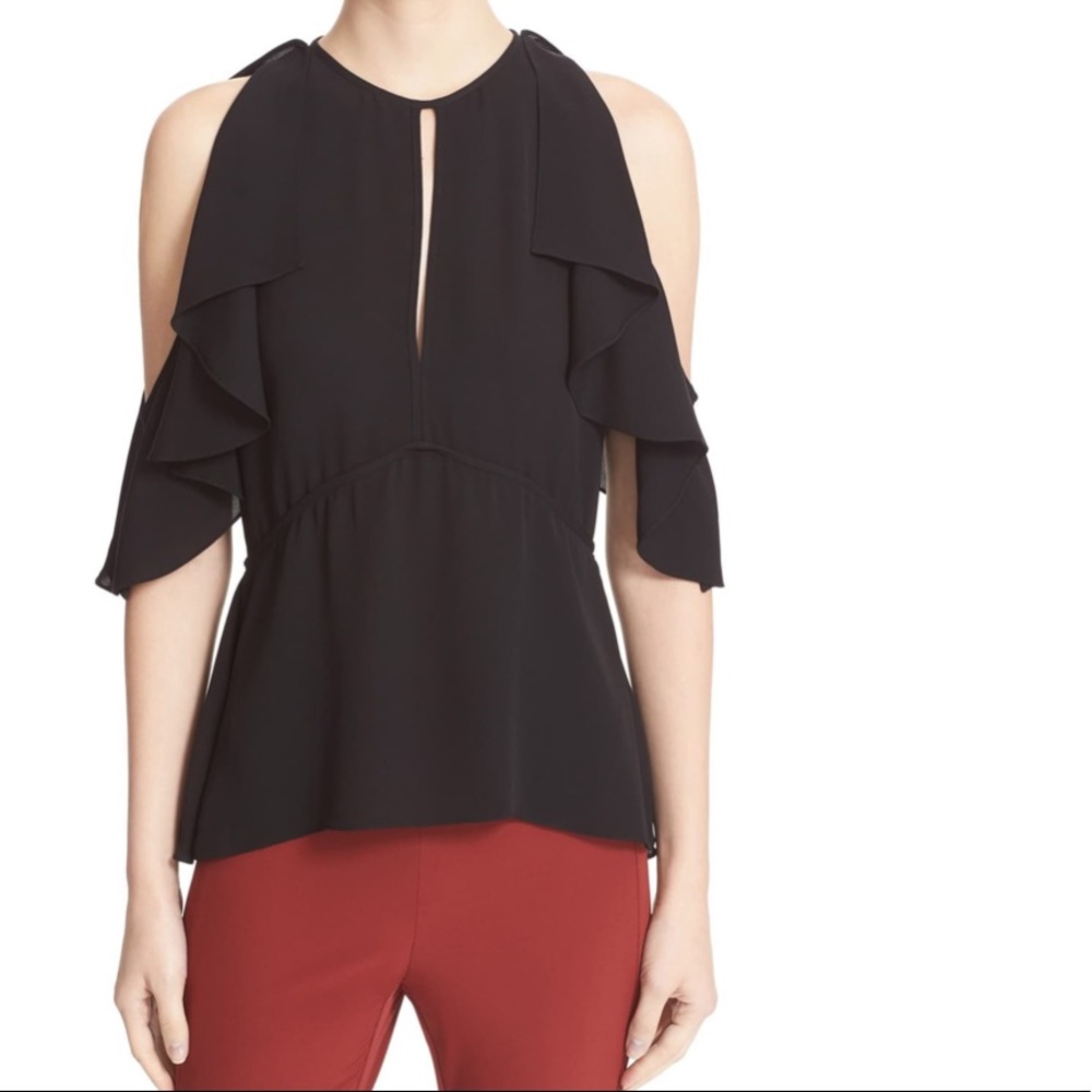 Theory black blouse